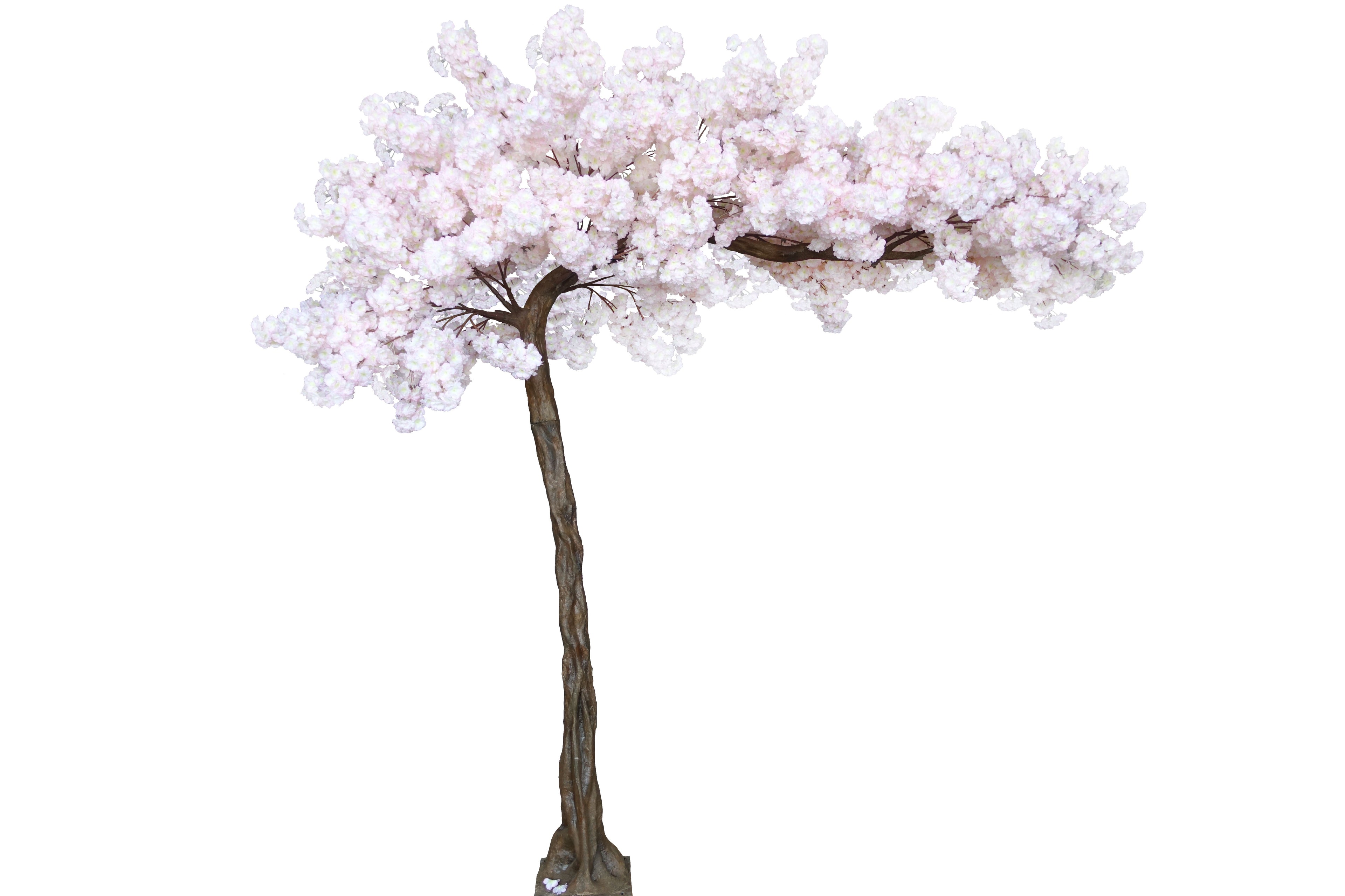 White Sakura L Shape Tree