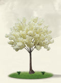 Arbre artificiel d'intérieur blanc Sakura (1,8 m)