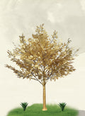 Arbre artificiel d'intérieur doré (2,0MX 1,7M)