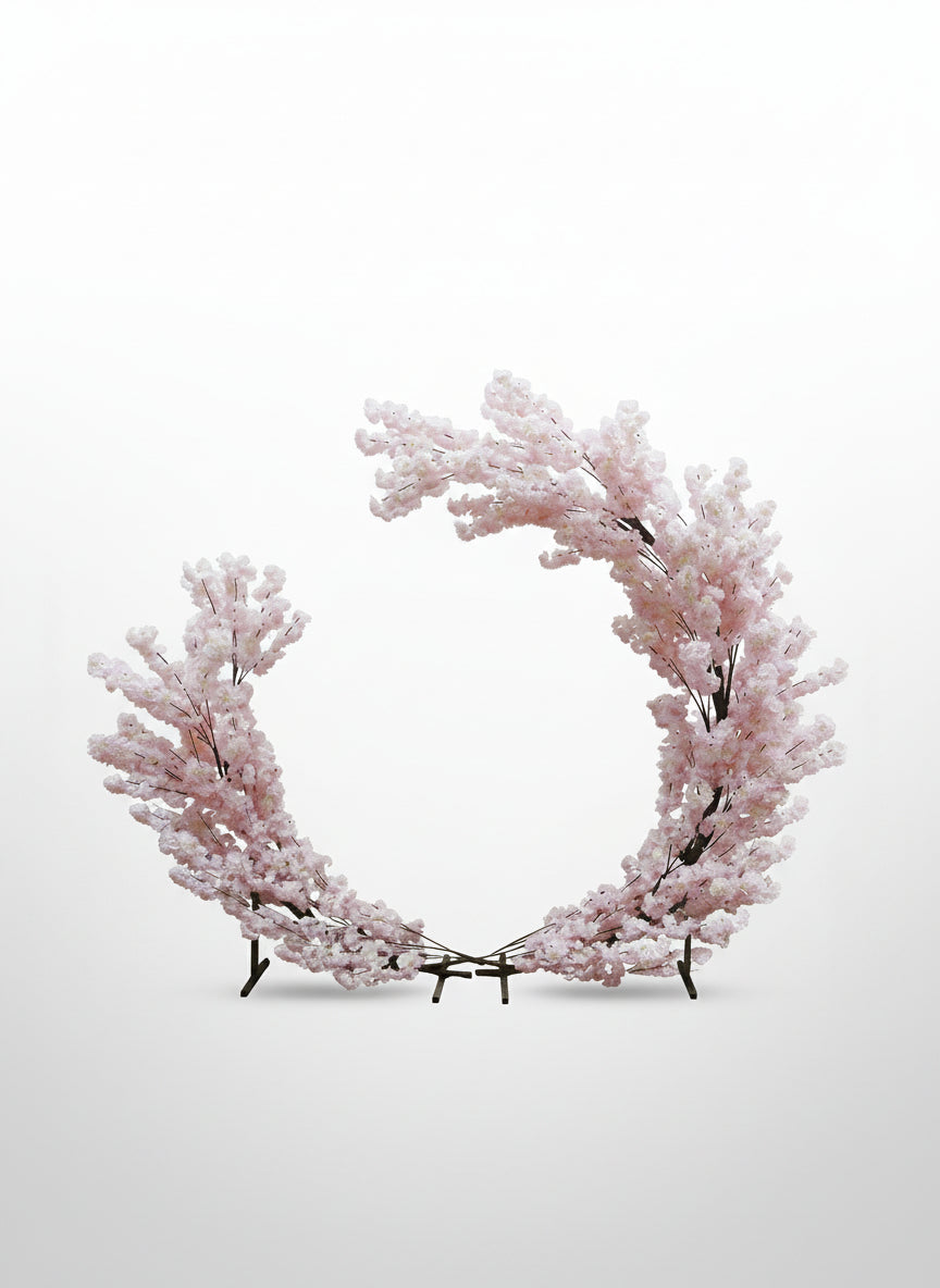 Pink Sakura Moon Arch