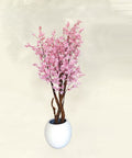 Arbre artificiel d'intérieur en pot rose Sakura (2,3MX 1M)