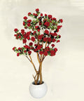 Red Rose Potted Tree
